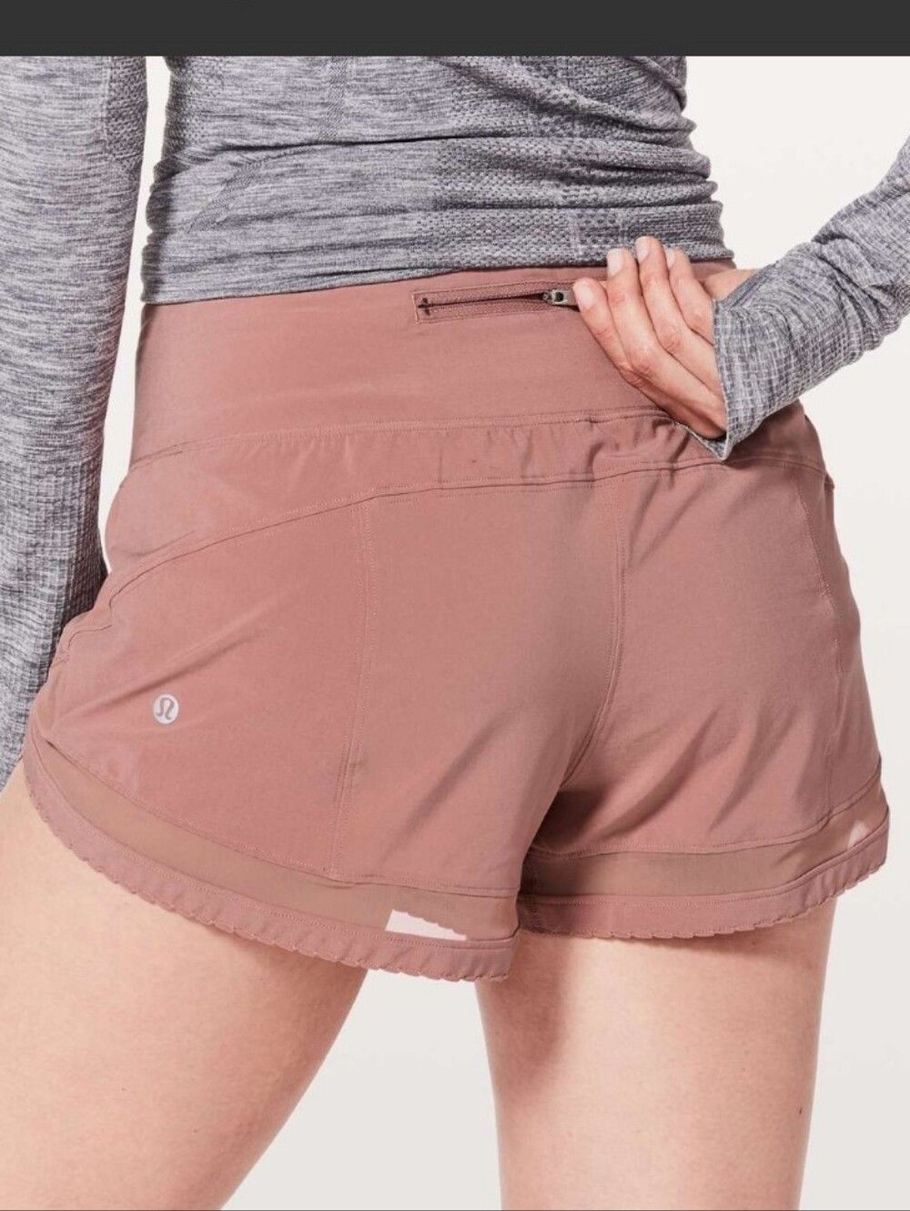 lululemon athletica  Time To Sweat Quiksand Shorts, 3 In Inseam, Size 6